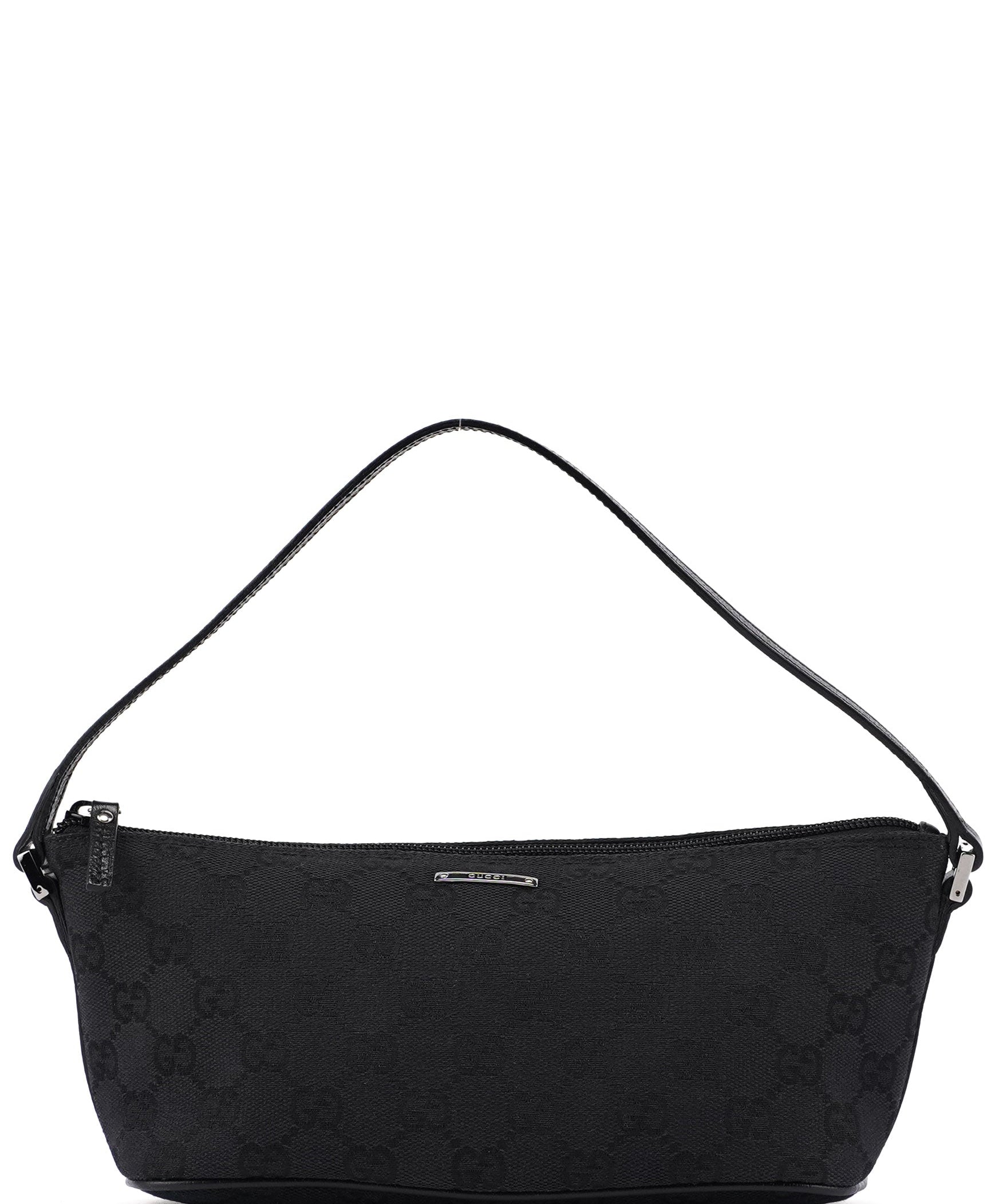 Gucci 07198 Black GG Boat Pochette