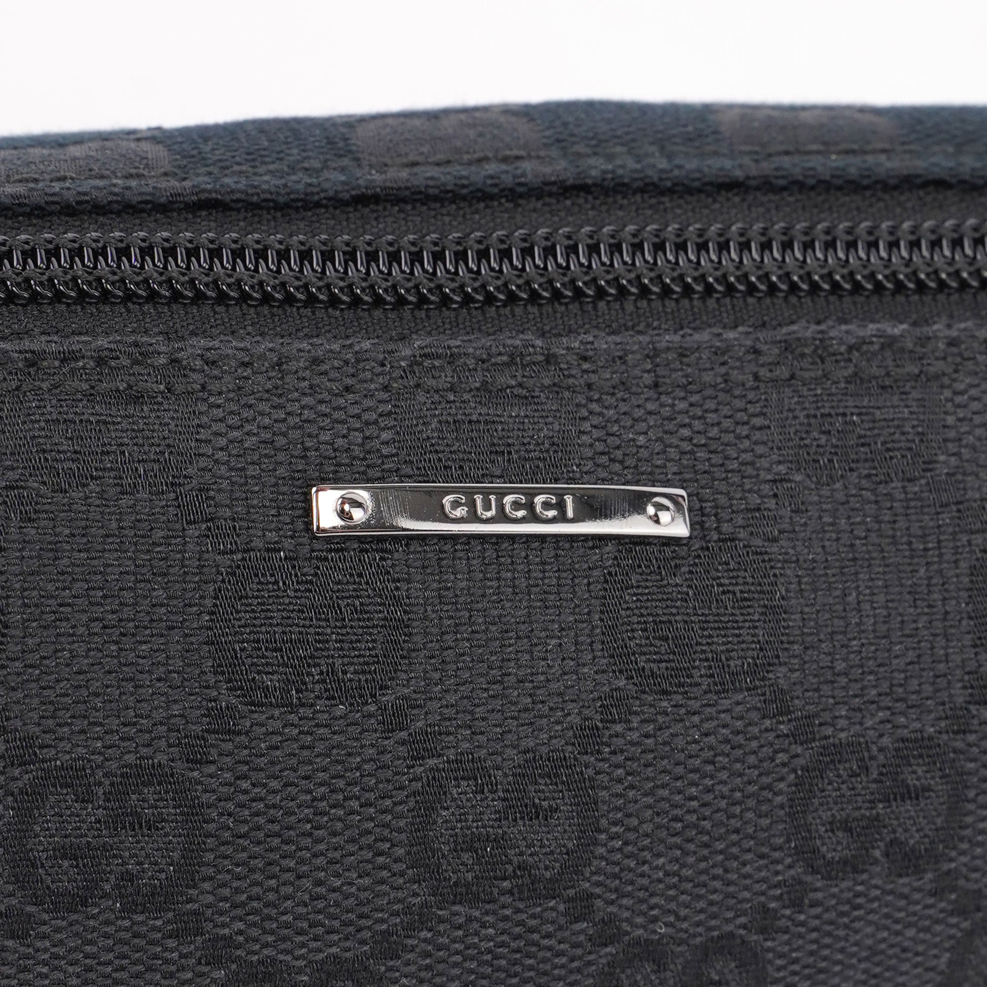 Gucci 07198 Black GG Boat Pochette