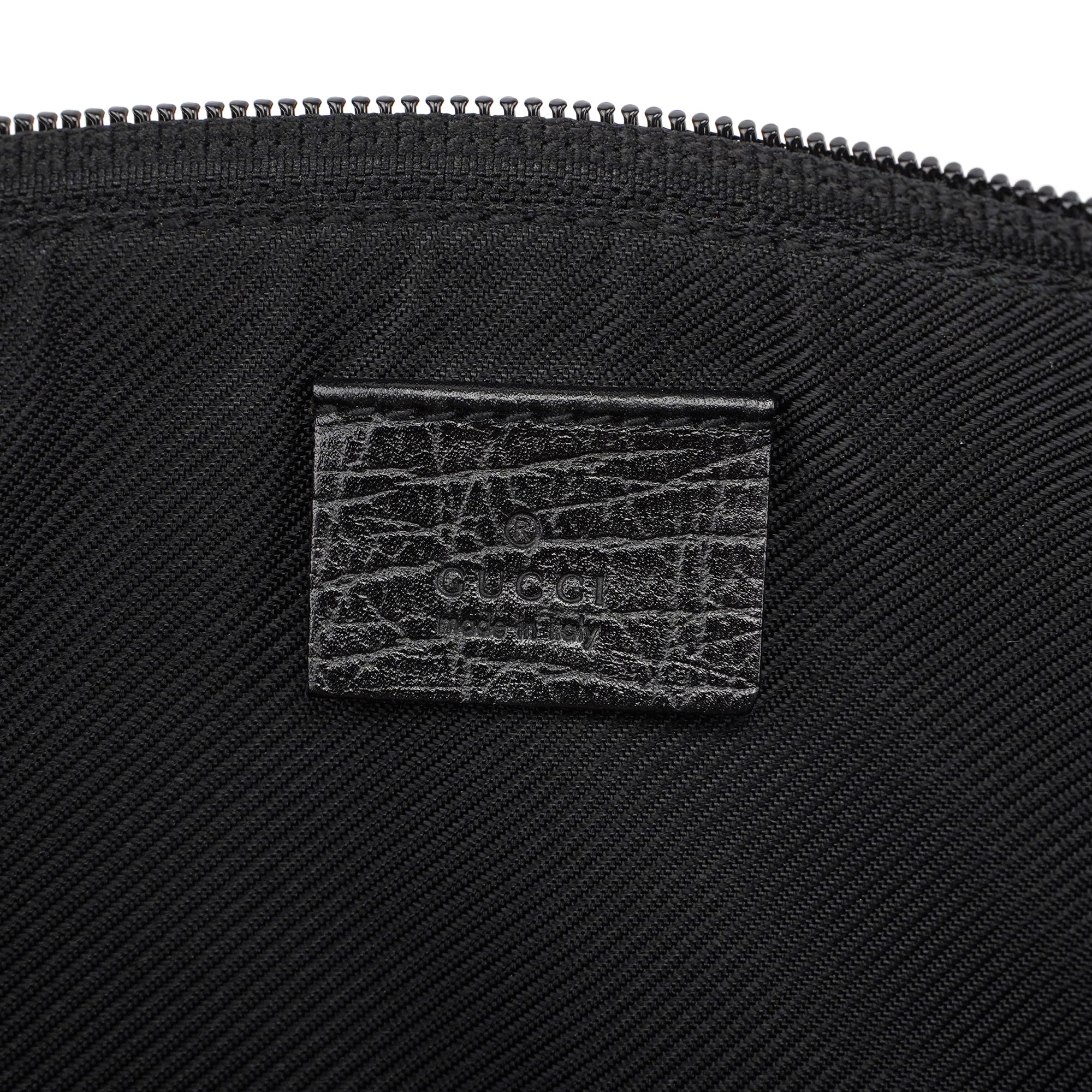 Gucci 07198 GG Boat Pochette en toile GG noire
