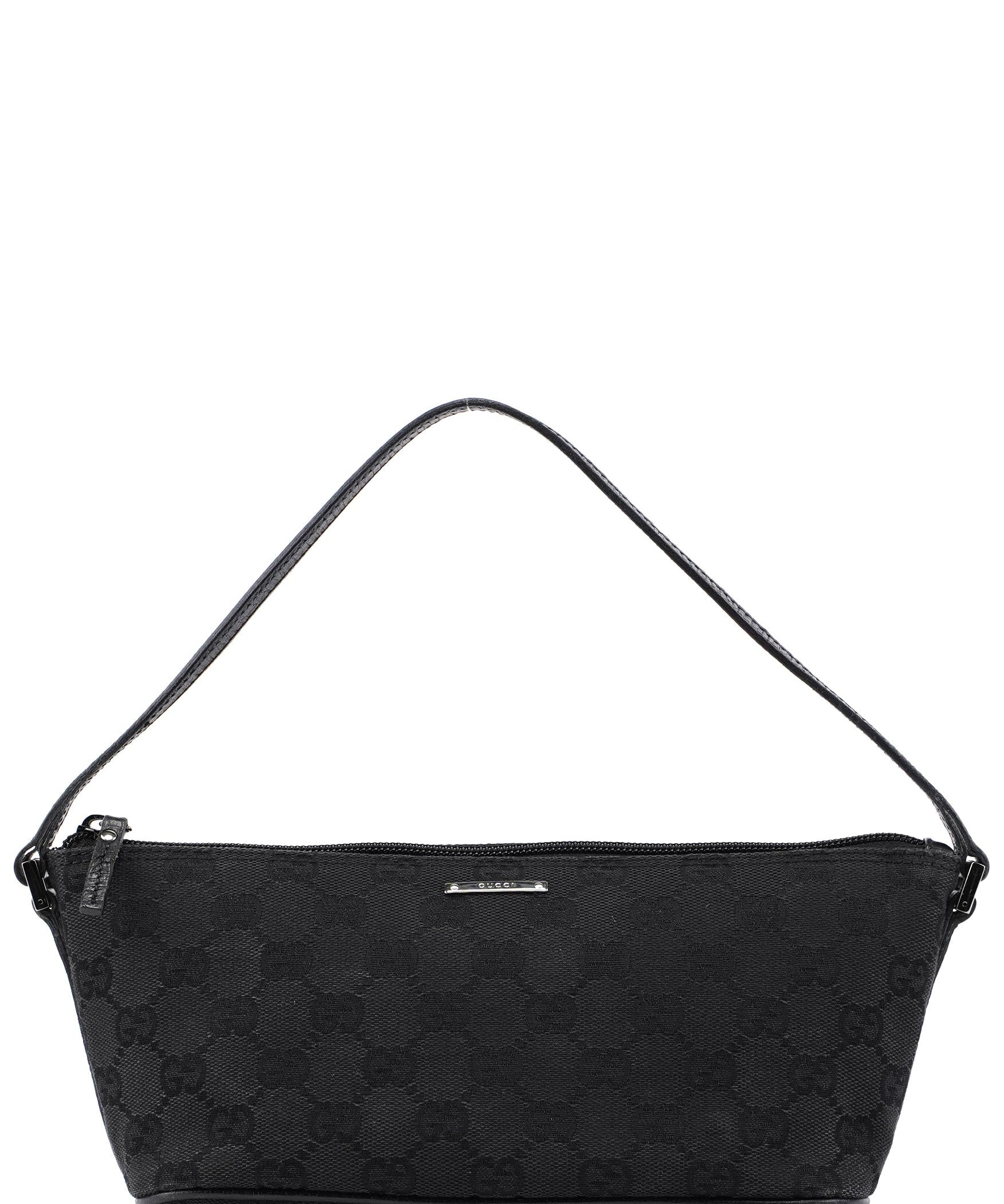 Gucci 07198 Black GG Boat Pochette