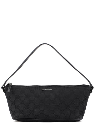 Gucci 07198 Black GG Boat Pochette