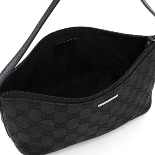 Gucci 07198 Black GG Boat Pochette