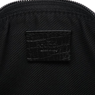 Gucci 07198 Black GG Canvas Boat Pochette
