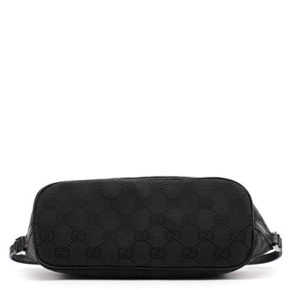 Gucci 07198 Black GG Canvas Boat Pochette