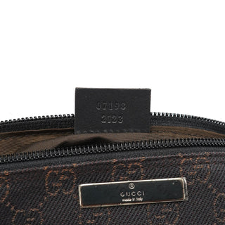 Gucci 07198 Brown GG Boat Pochette