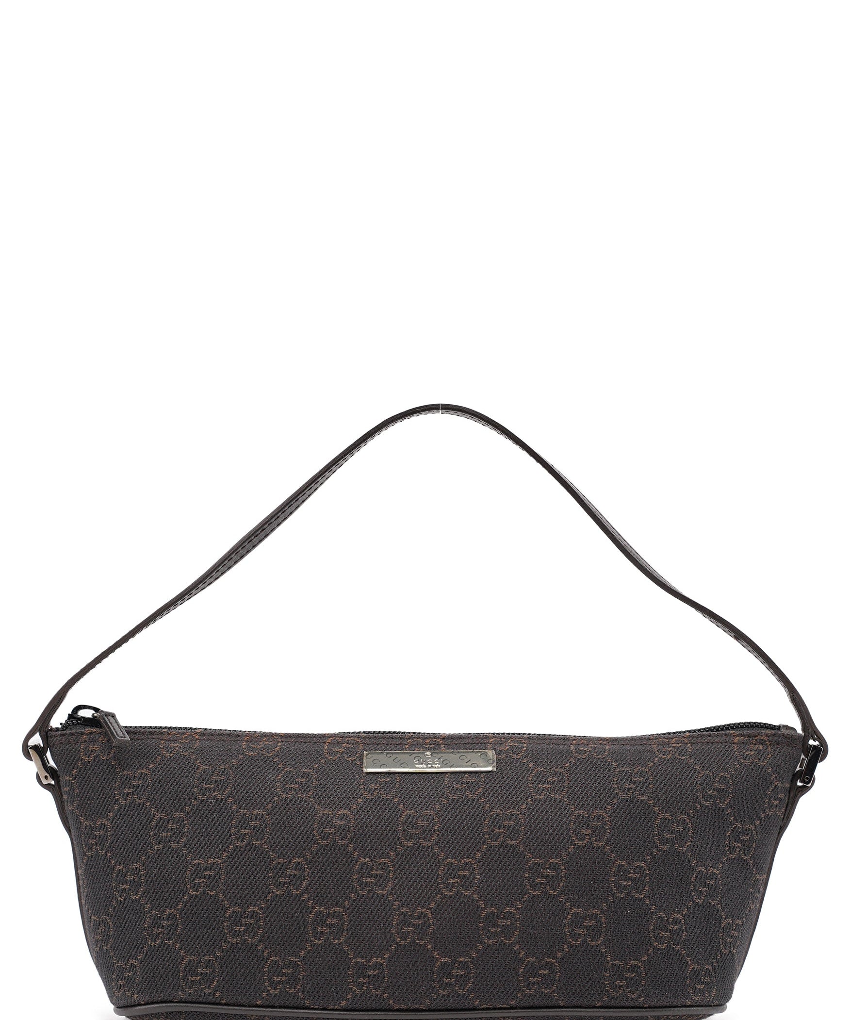 Gucci 07198 GG Boat Pochette en toile GG marron