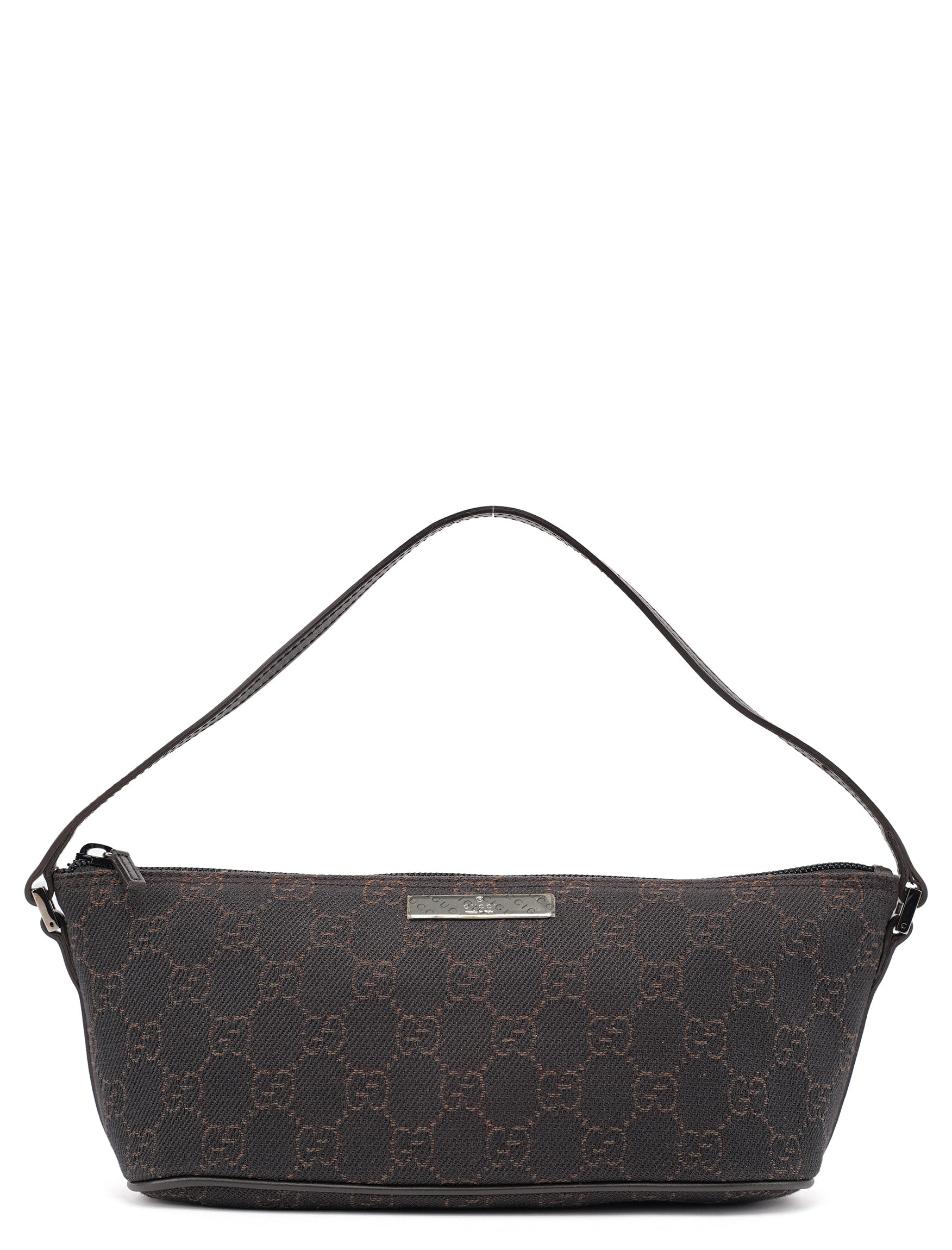 Gucci 07198 Brown GG Boat Pochette
