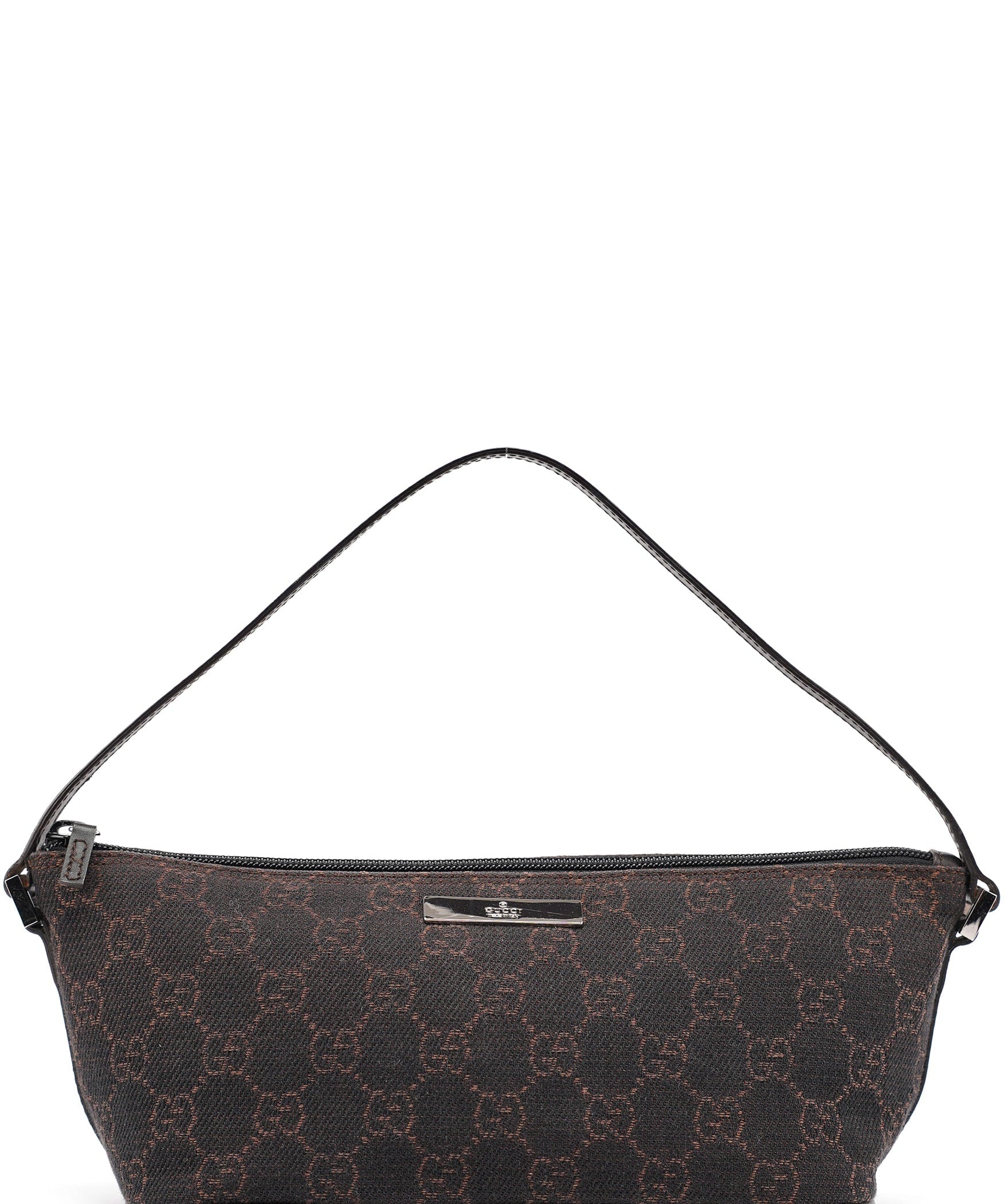 Gucci 07198 Brown GG Boat Pochette