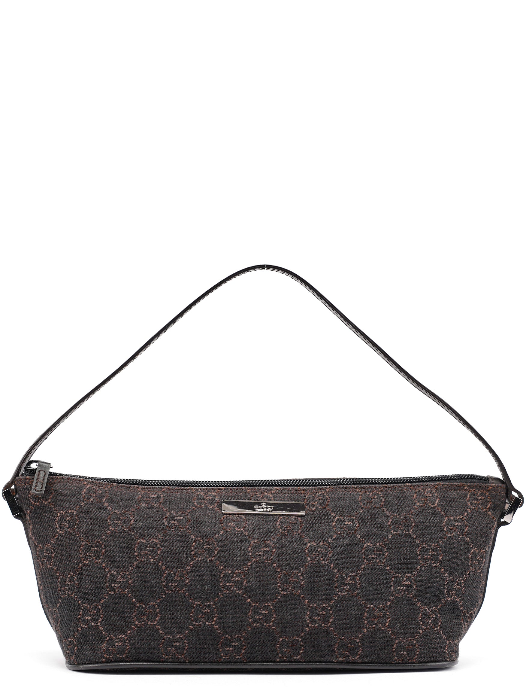 Gucci 07198 Brown GG Boat Pochette