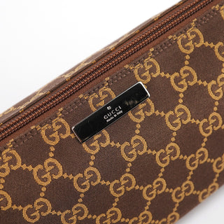 Gucci 07198 Brown GG Boat Pochette