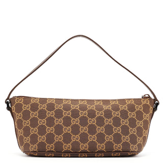 Gucci 07198 Brown GG Boat Pochette
