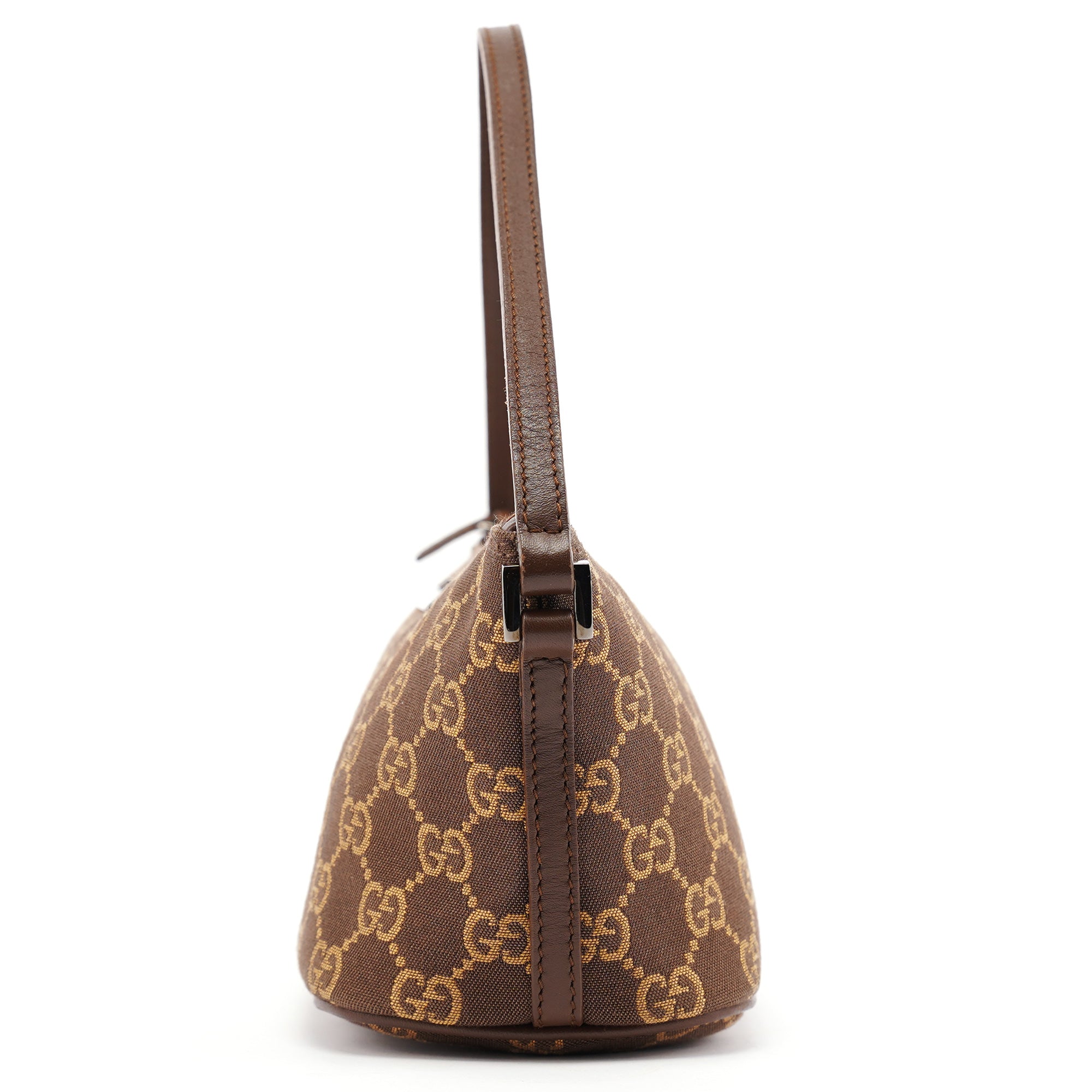 Gucci 07198 Brown GG Boat Pochette