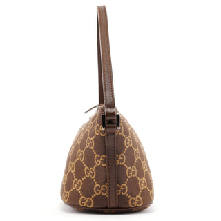 Gucci 07198 Brown GG Boat Pochette