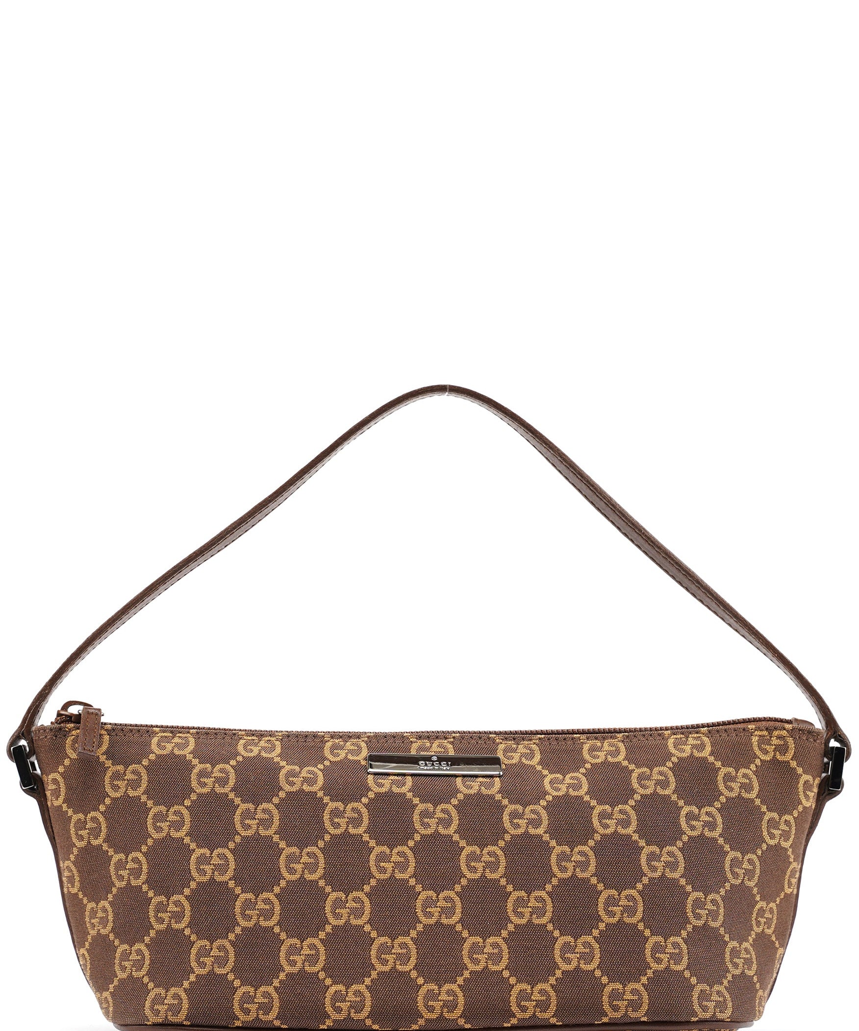 Gucci 07198 Brown GG Boat Pochette
