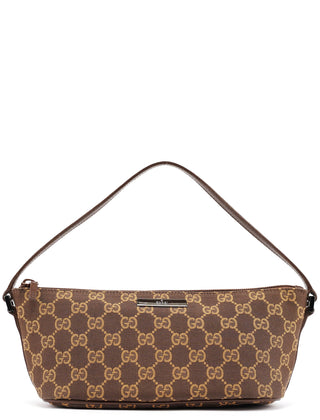 Gucci 07198 Brown GG Boat Pochette