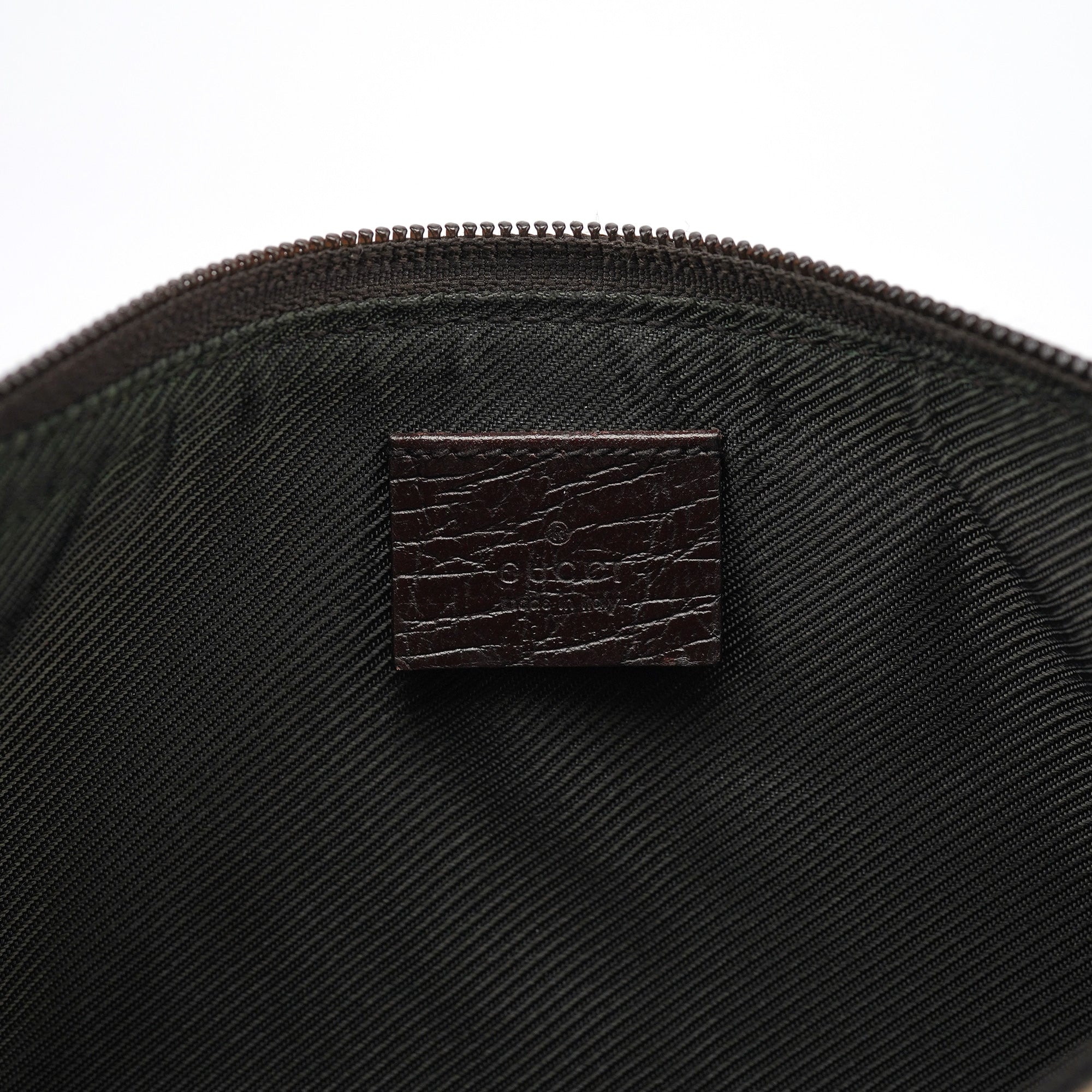 Gucci 07198 Brown GG Boat Pochette