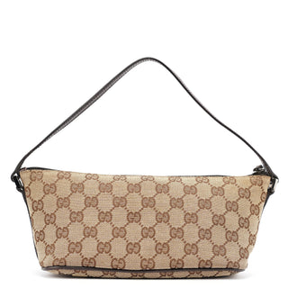 Gucci 07198 Brown GG Boat Pochette