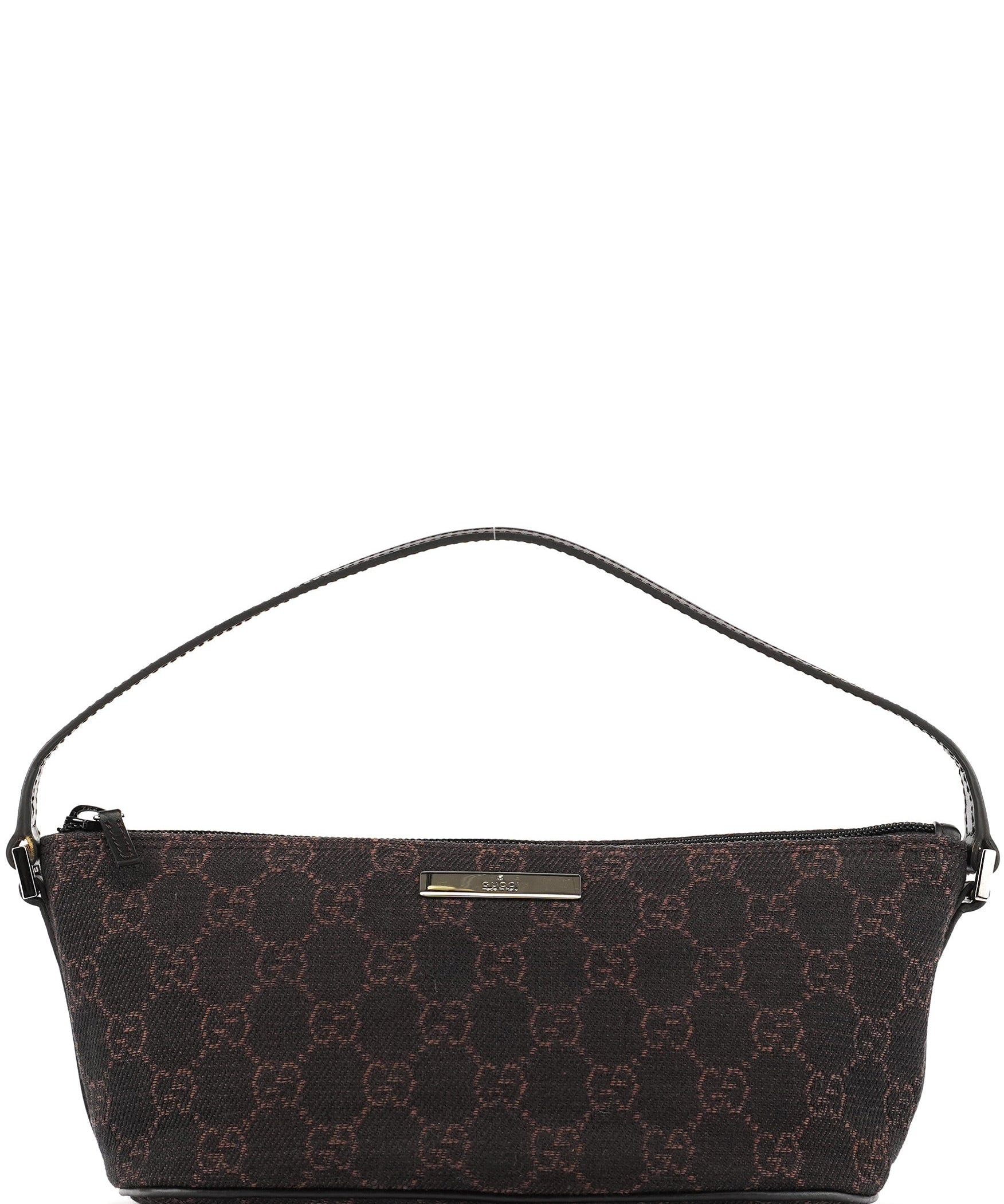 Gucci 07198 Brown GG Boat Pochette