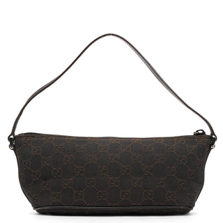 Gucci 07198 Brown GG Boat Pochette