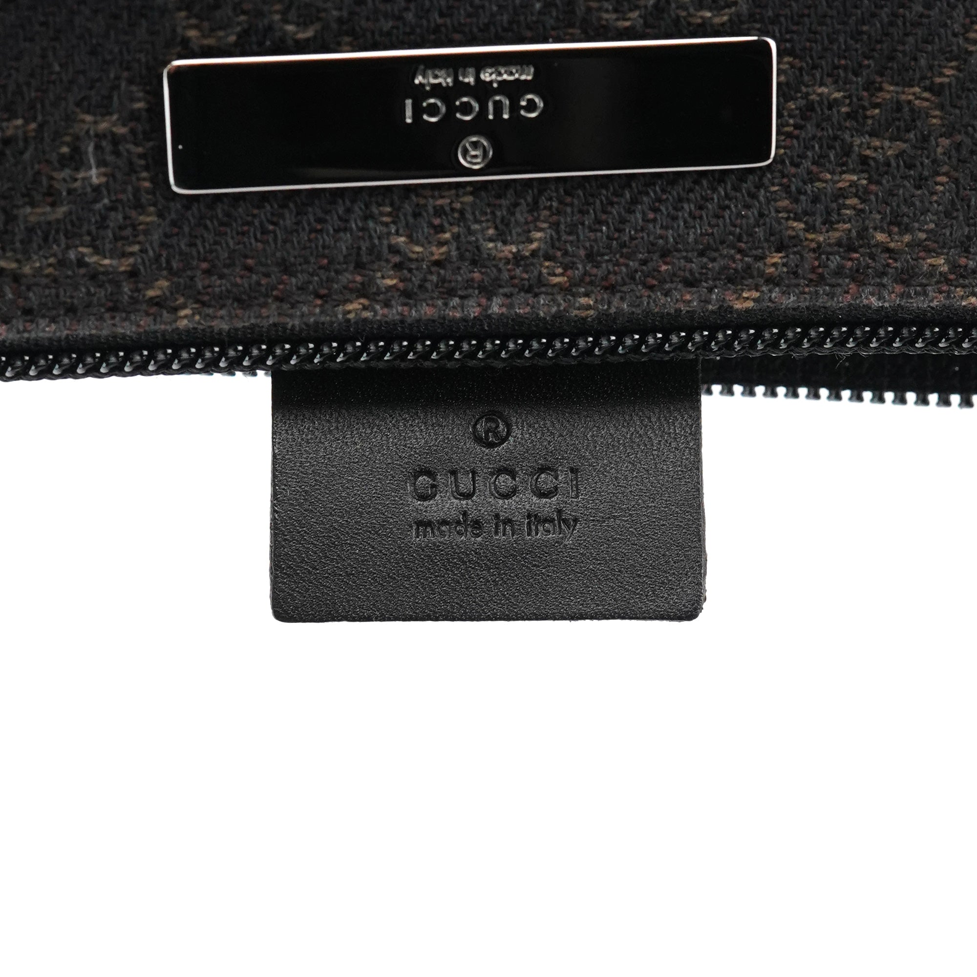 Gucci 07198 Brown GG Boat Pochette