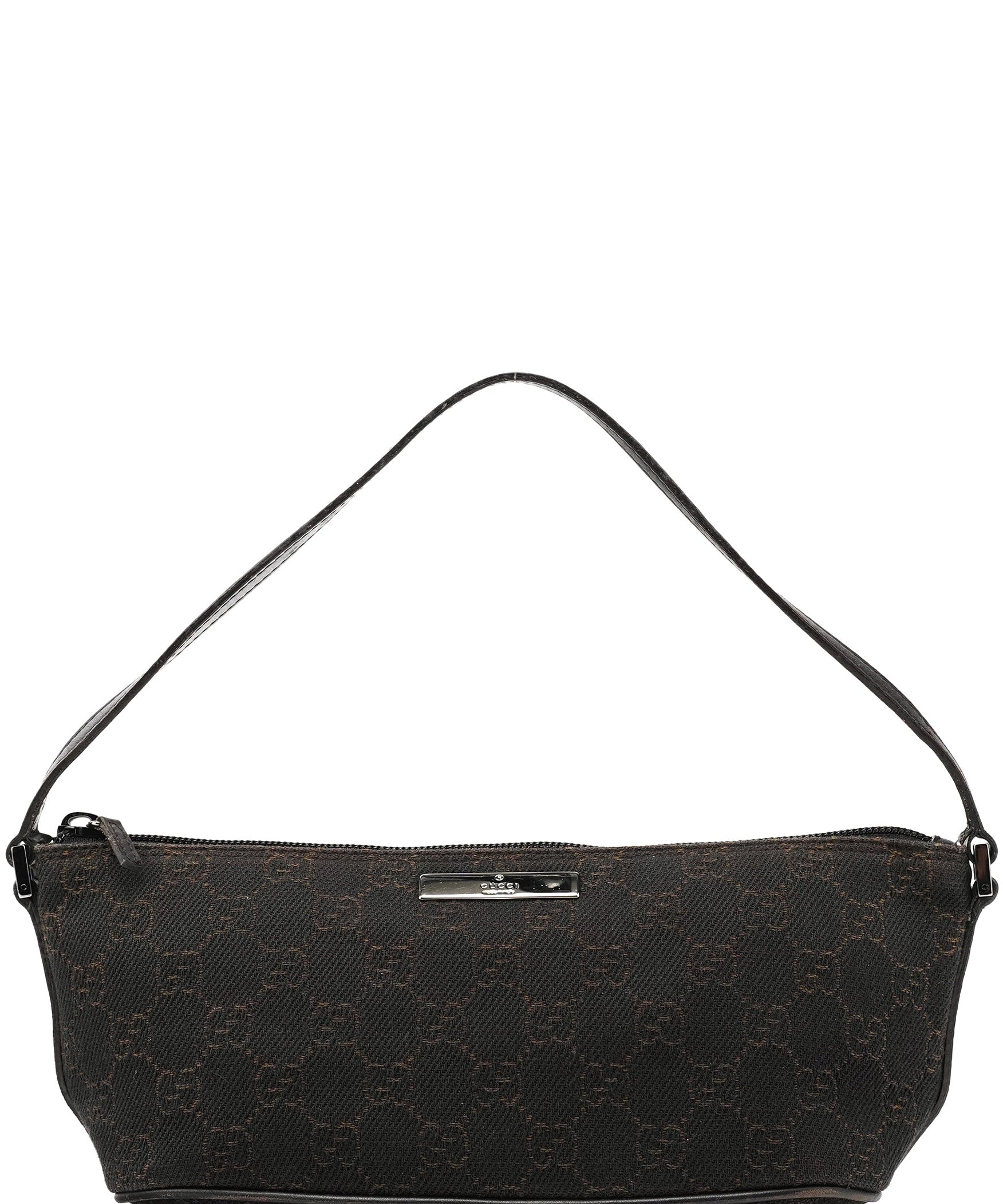 Gucci 07198 Brown GG Boat Pochette