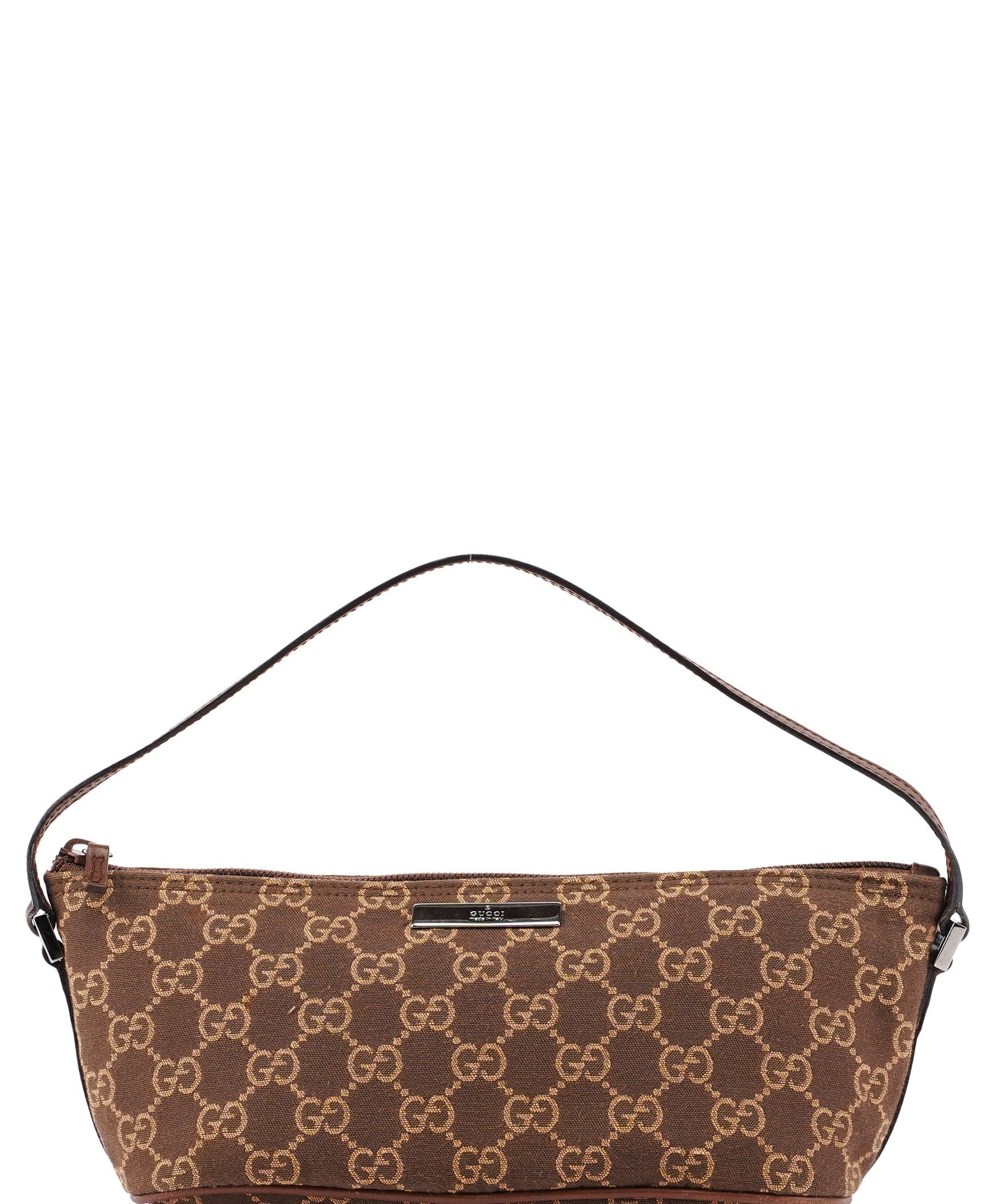Gucci 07198 Brown GG Boat Pochette