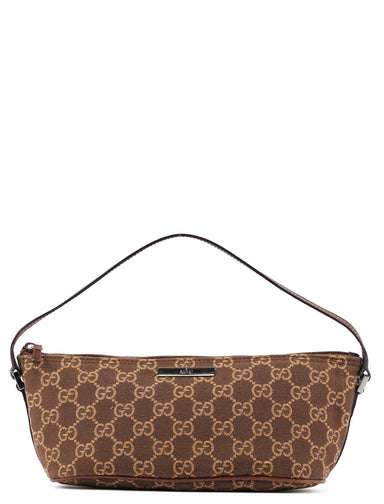 Gucci 07198 Brown GG Boat Pochette