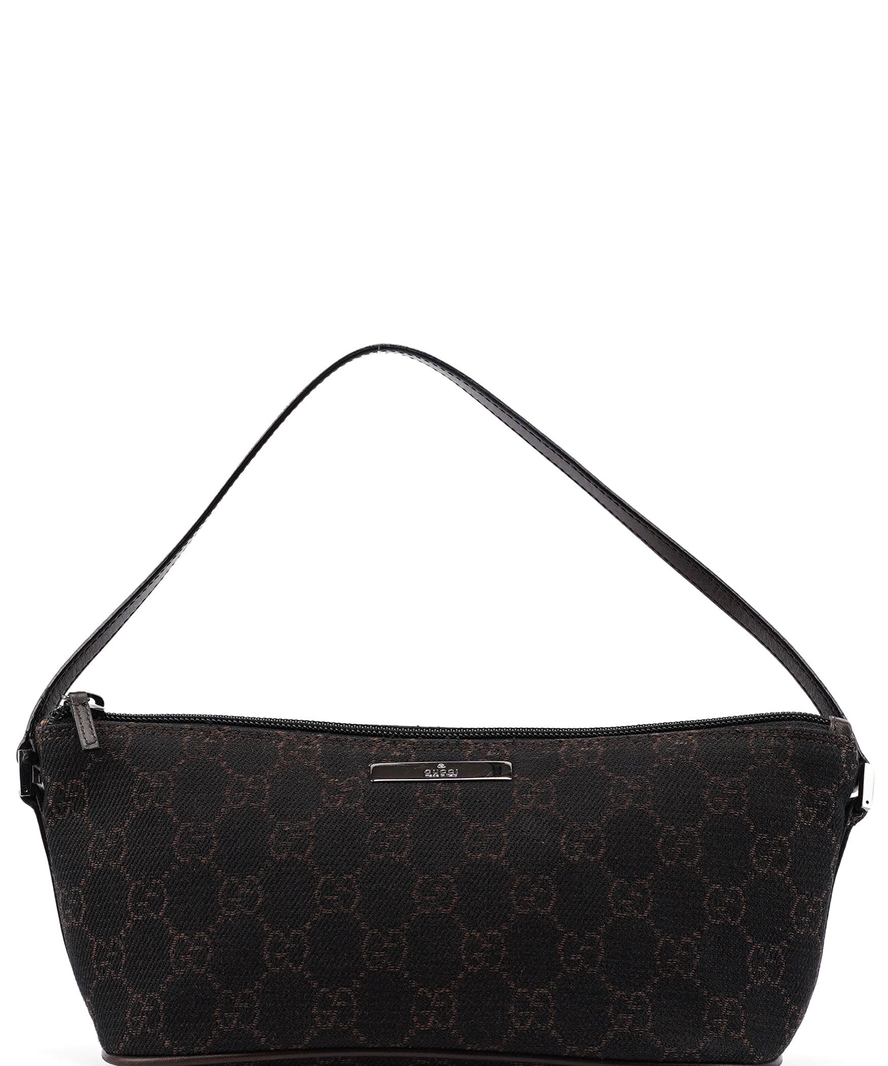 Gucci 07198 Brown GG Boat Pochette