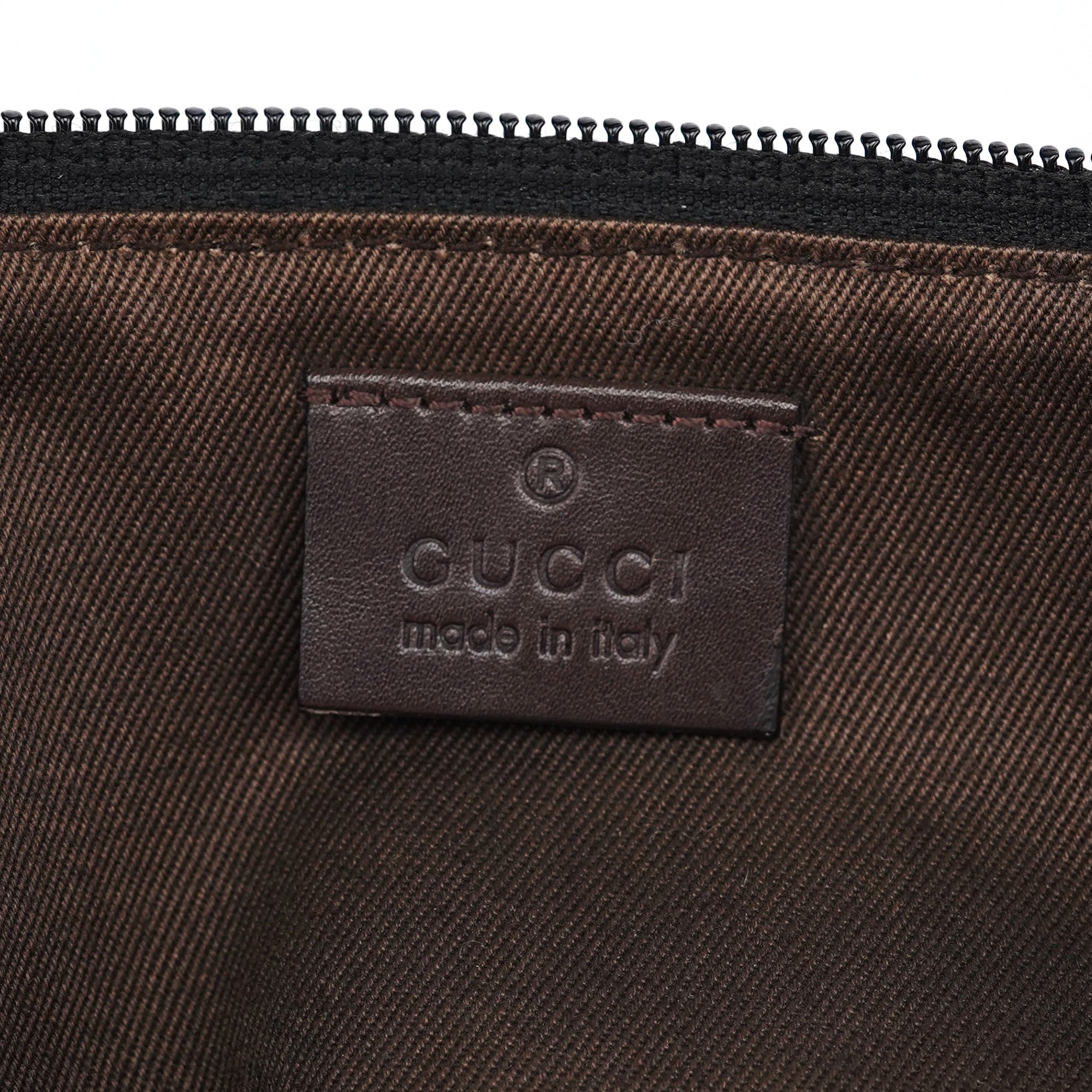 Gucci 07198 Brown GG Boat Pochette