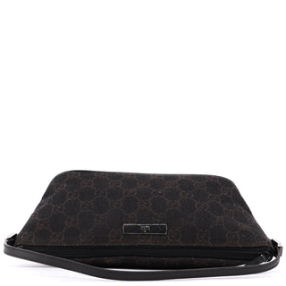 Gucci 07198 Brown Wool GG Boat Pochete