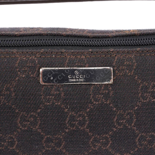 Gucci 07198 Brown Wool GG Boat Pochete