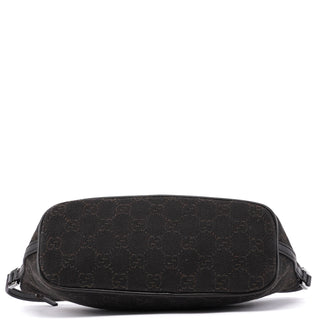 Gucci 07198 Brown Wool GG Boat Pochette