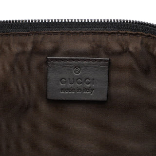 Gucci 07198 Brown Wool GG Boat Pochette