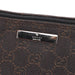 Gucci 07198 Brown Wool GG Boat Pochette