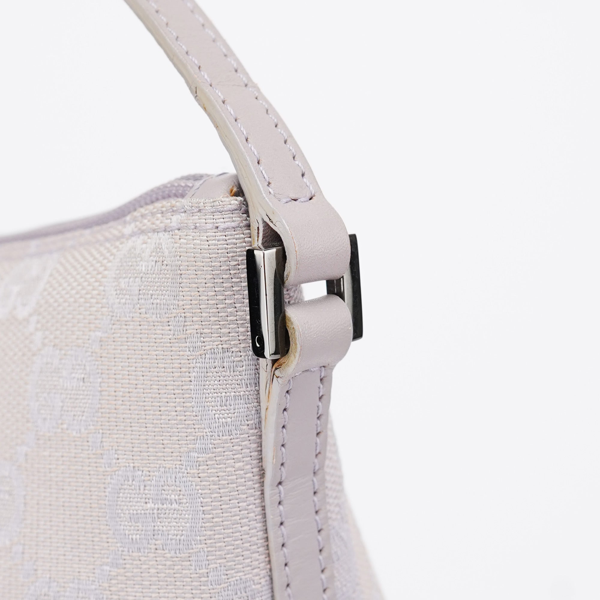 Gucci 07198 Lavender GG Boat Pochette
