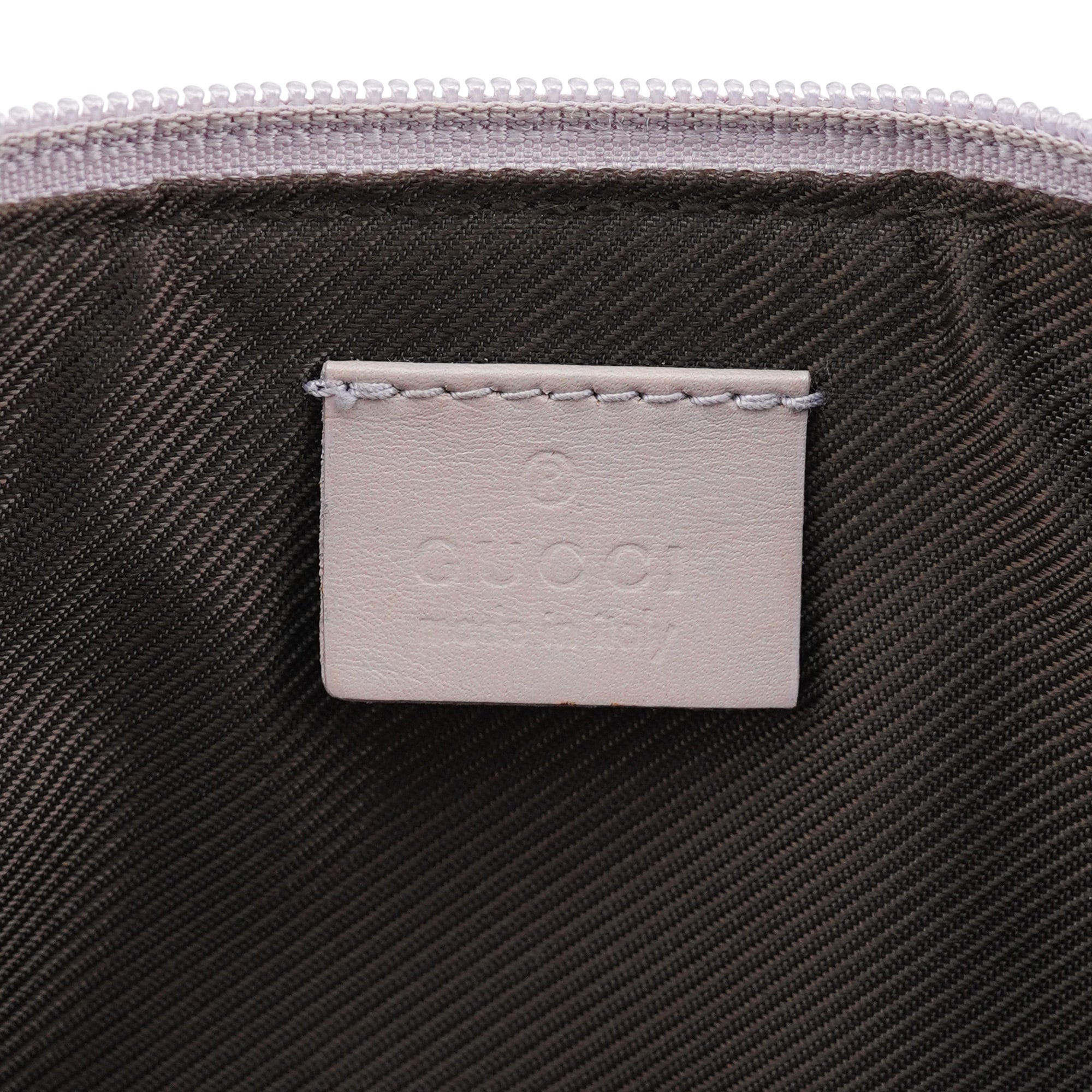 Gucci 07198 Lavender GG Boat Pochette