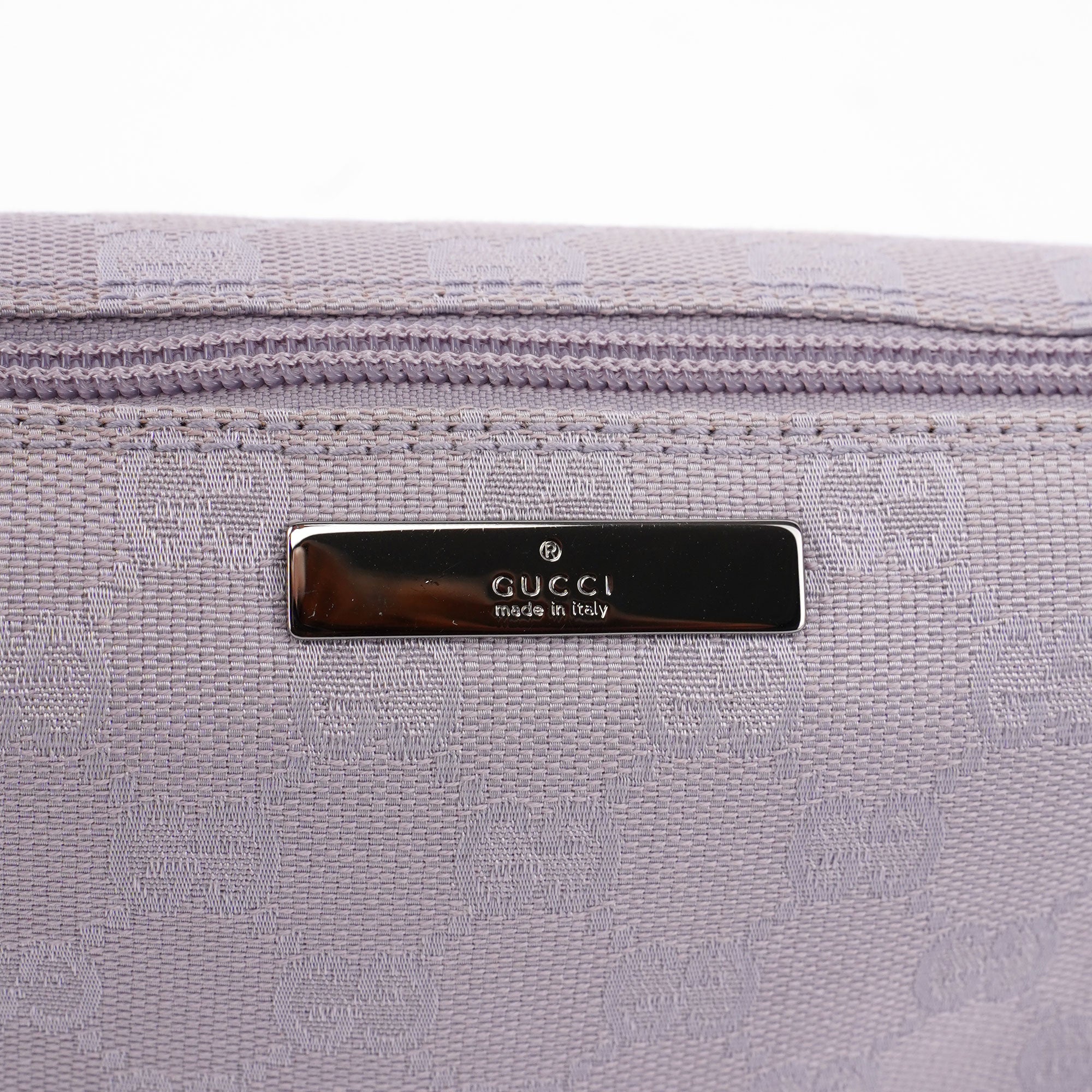 Gucci 07198 Lavender GG Boat Pochette