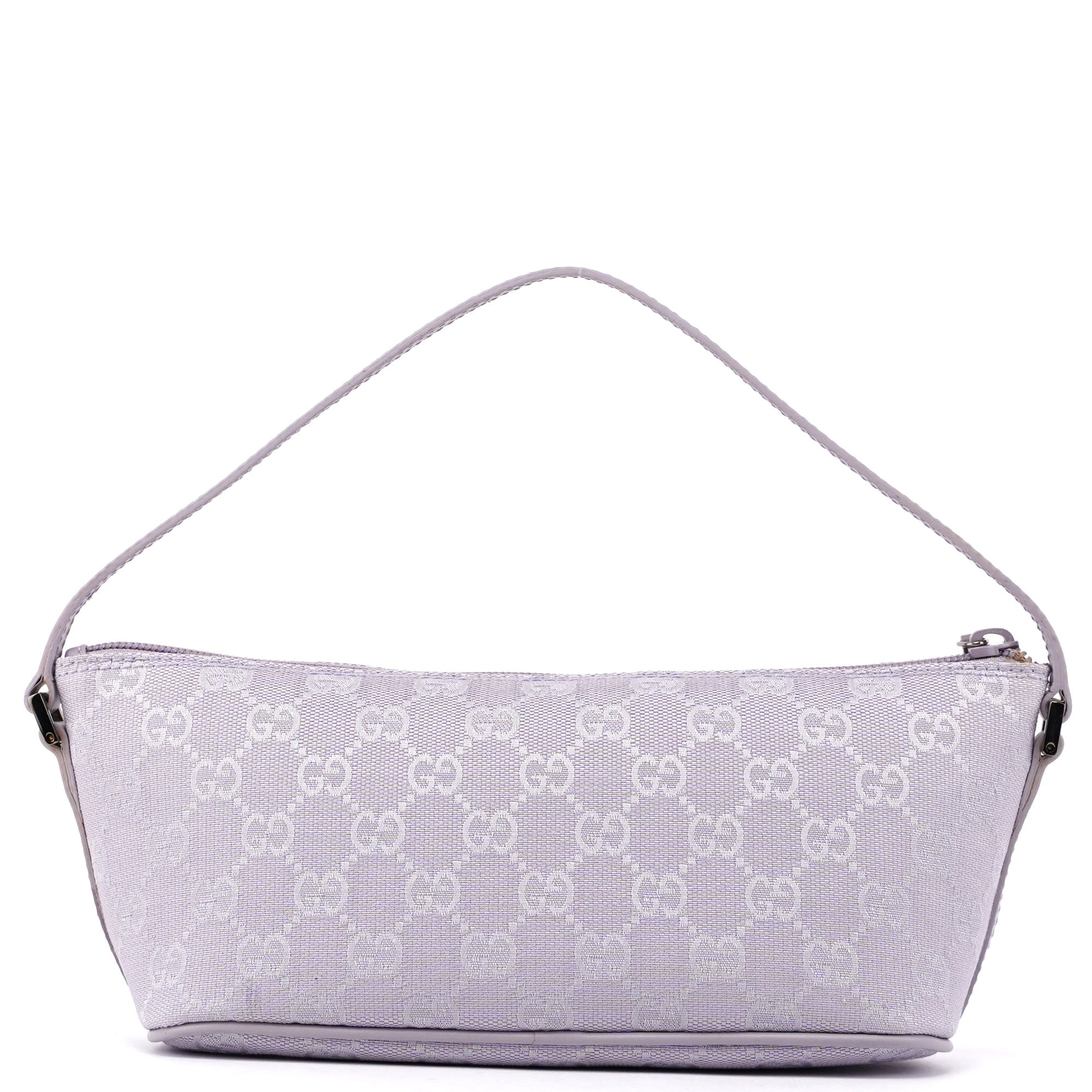 Gucci 07198 Lavender GG Boat Pochette