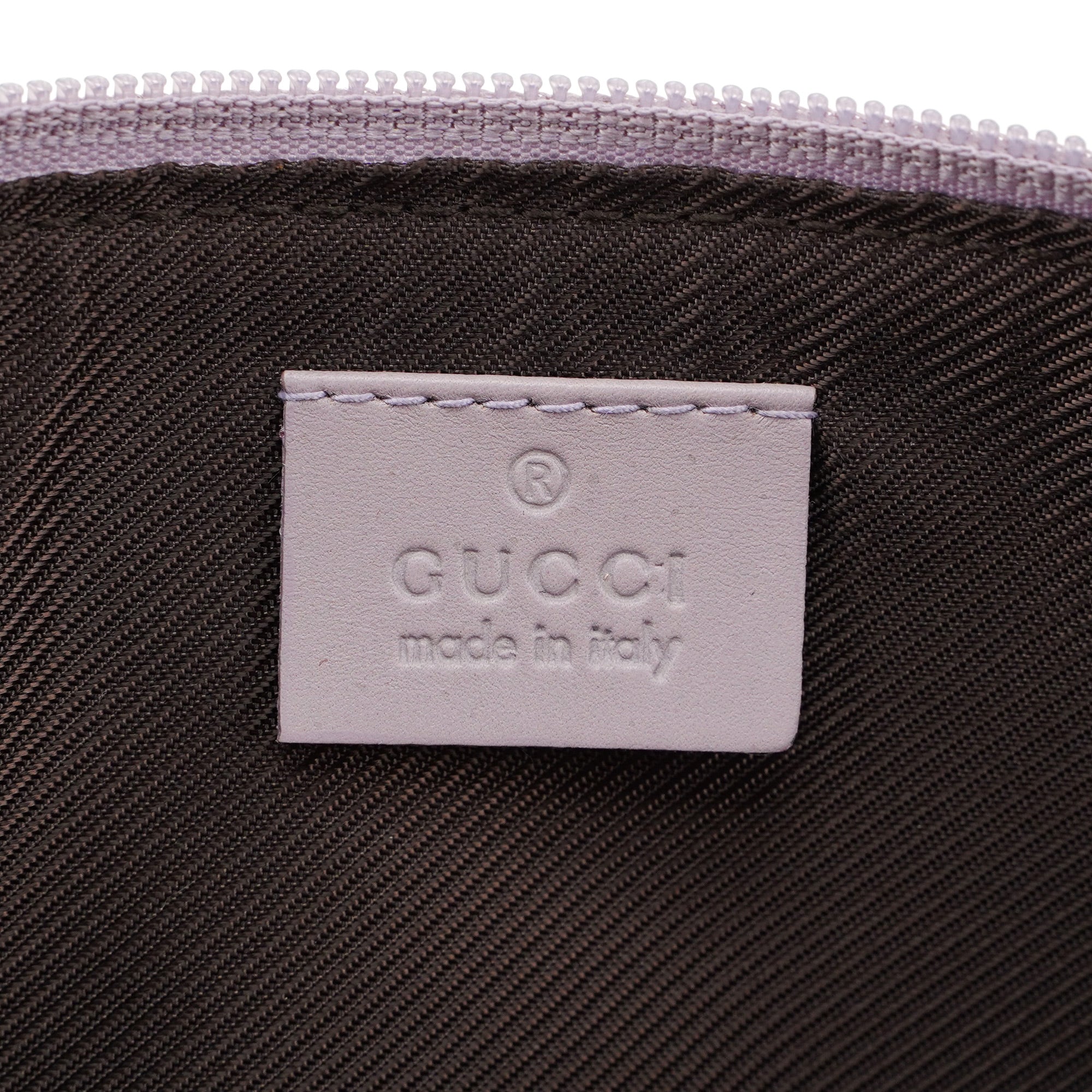 Gucci 07198 Lavender GG Boat Pochette