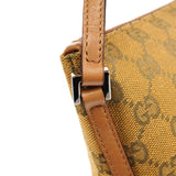 Gucci 07198 Light Brown GG Boat Pochette