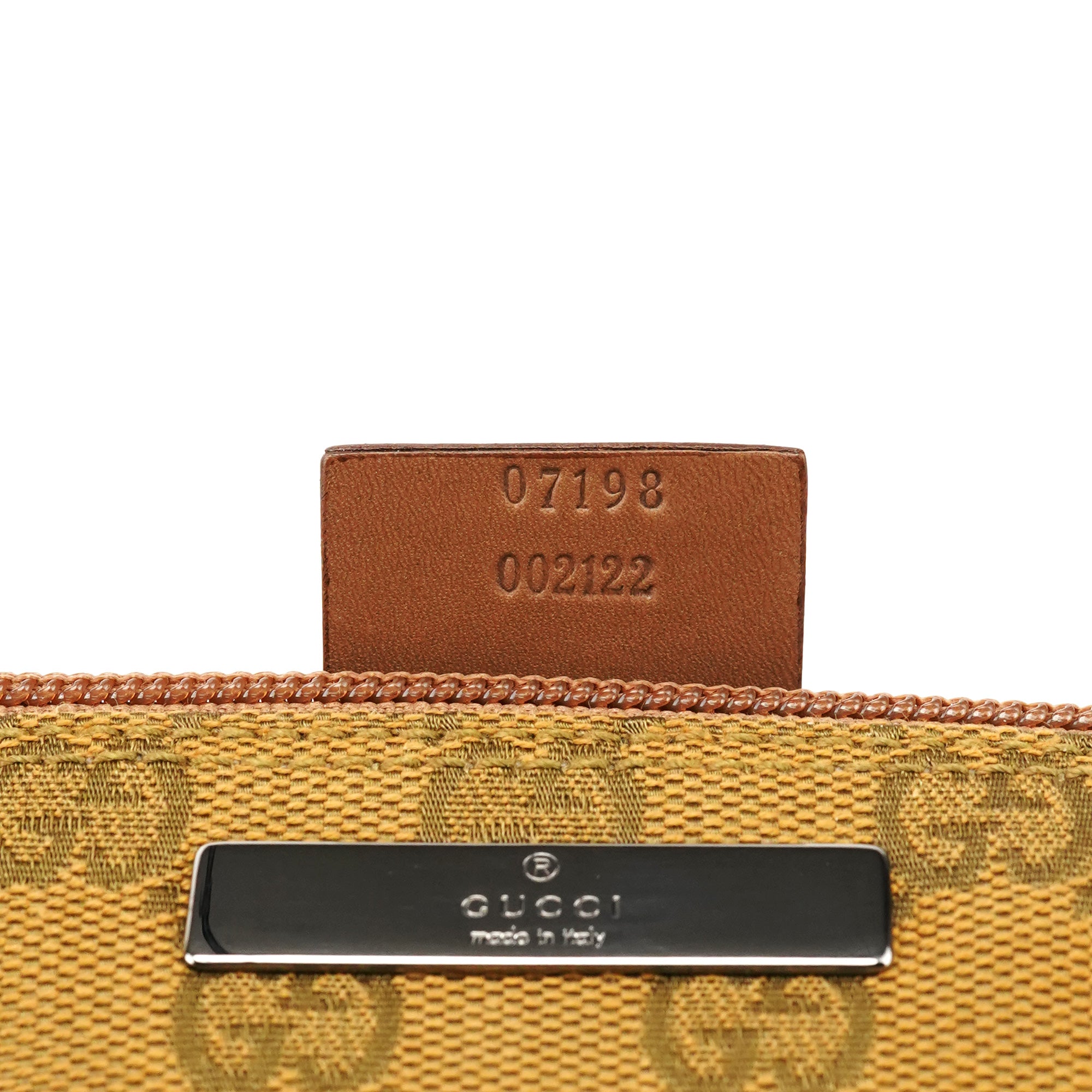 Gucci 07198 Light Brown GG Boat Pochette