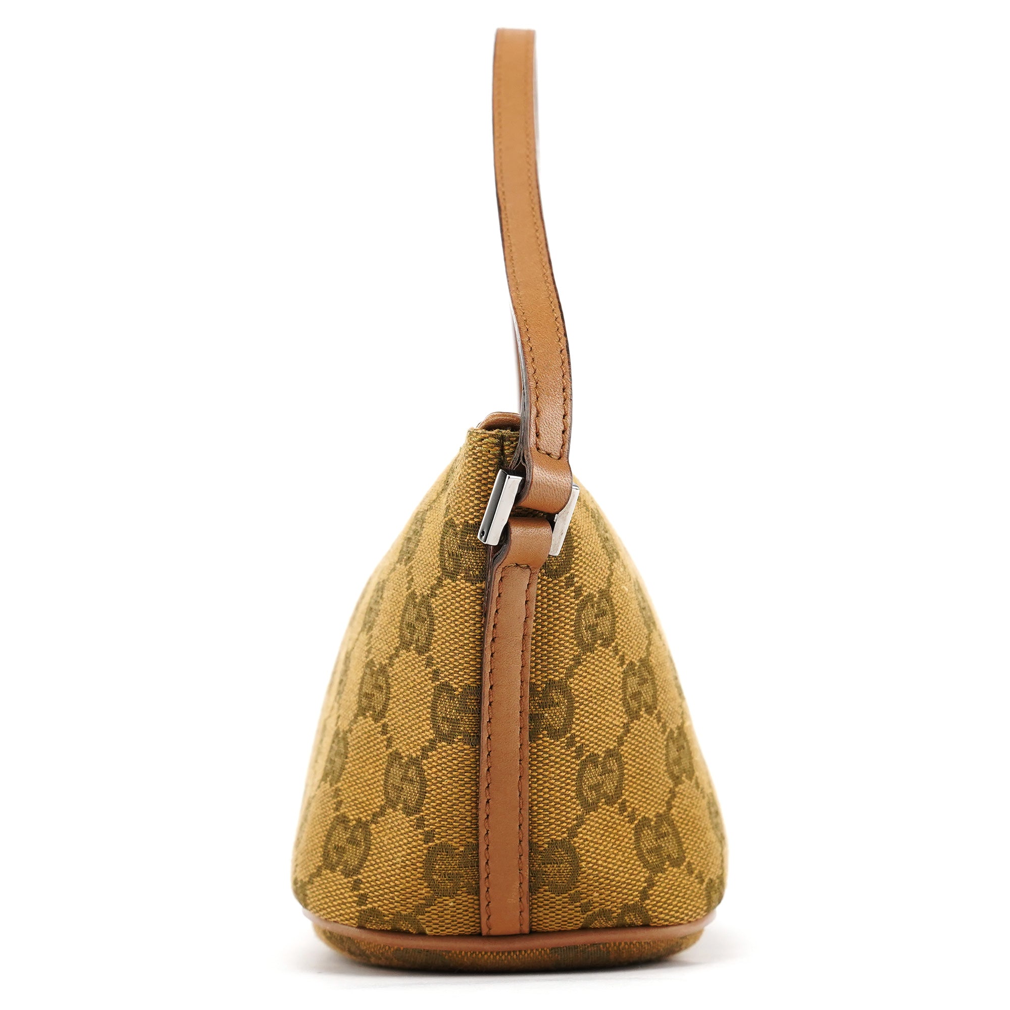 Gucci 07198 Light Brown GG Boat Pochette