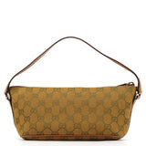 Gucci 07198 Light Brown GG Boat Pochette