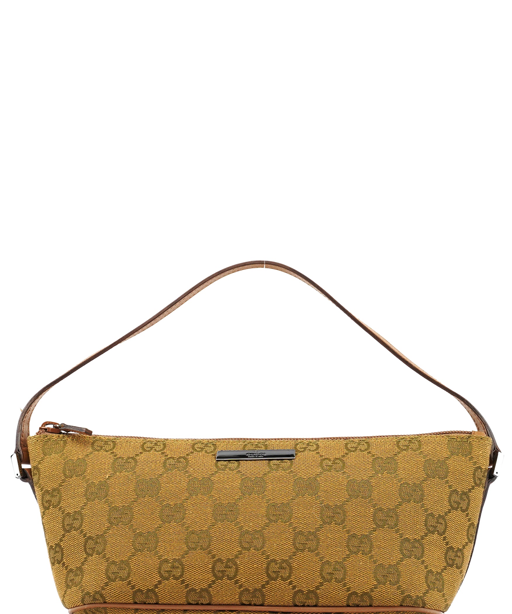 Gucci 07198 Light Brown GG Boat Pochette
