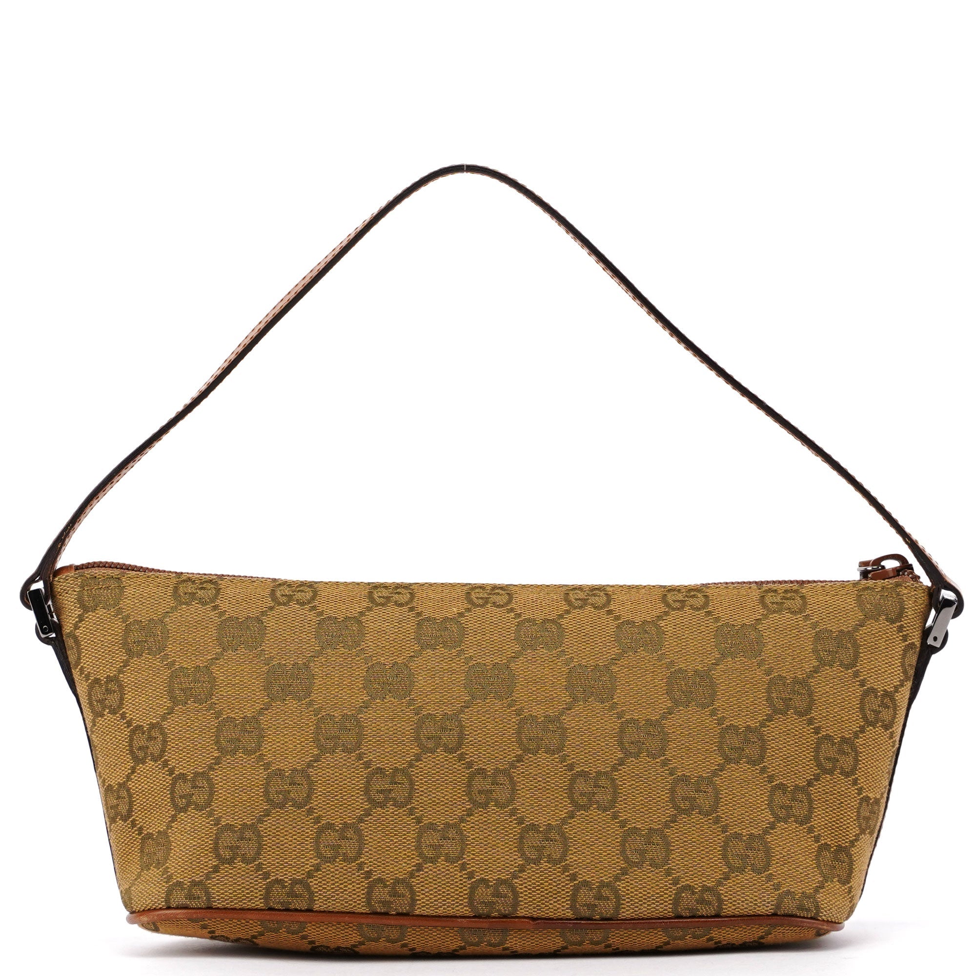 Gucci 07198 Light Brown GG Boat Pochette