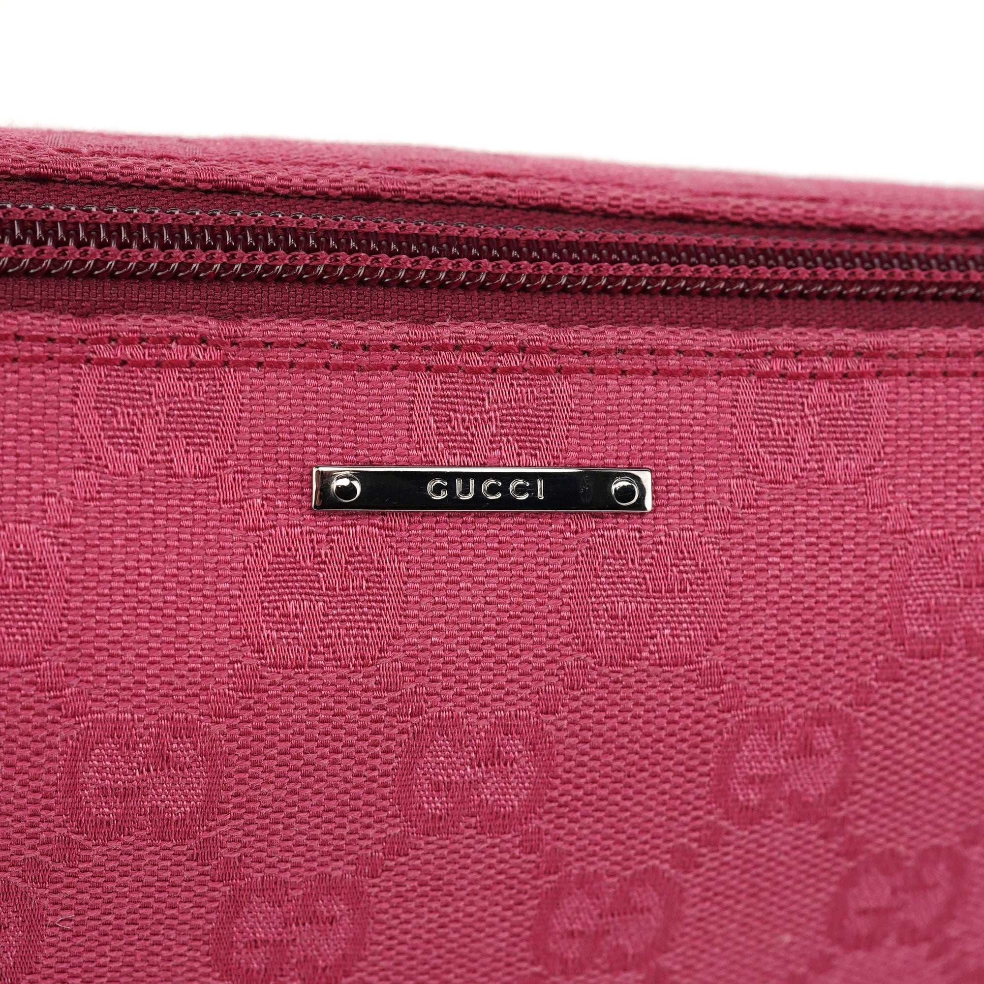 Gucci 07198 Pink GG Boat Pochette