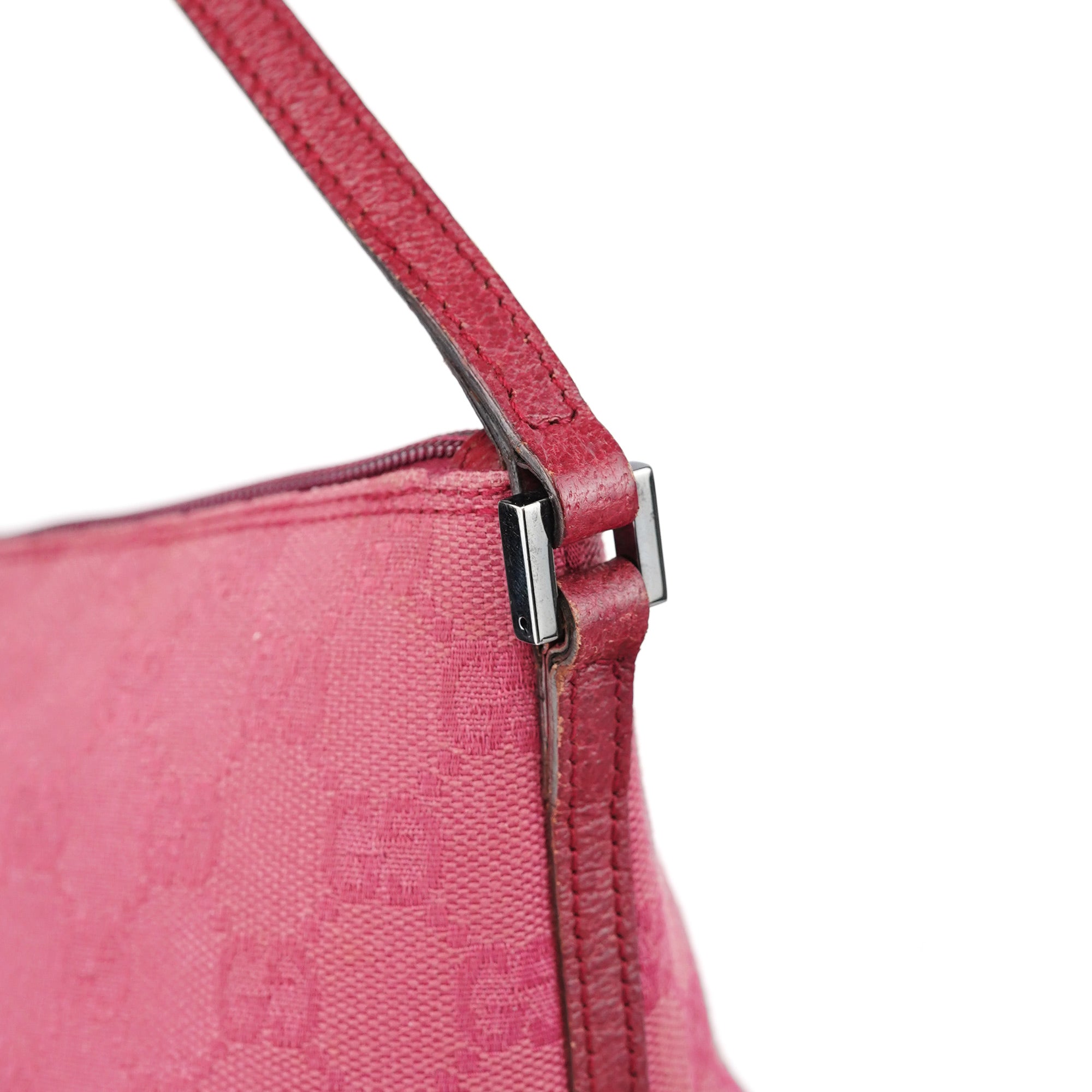 Gucci 07198 GG Boat Pochette en toile GG rose