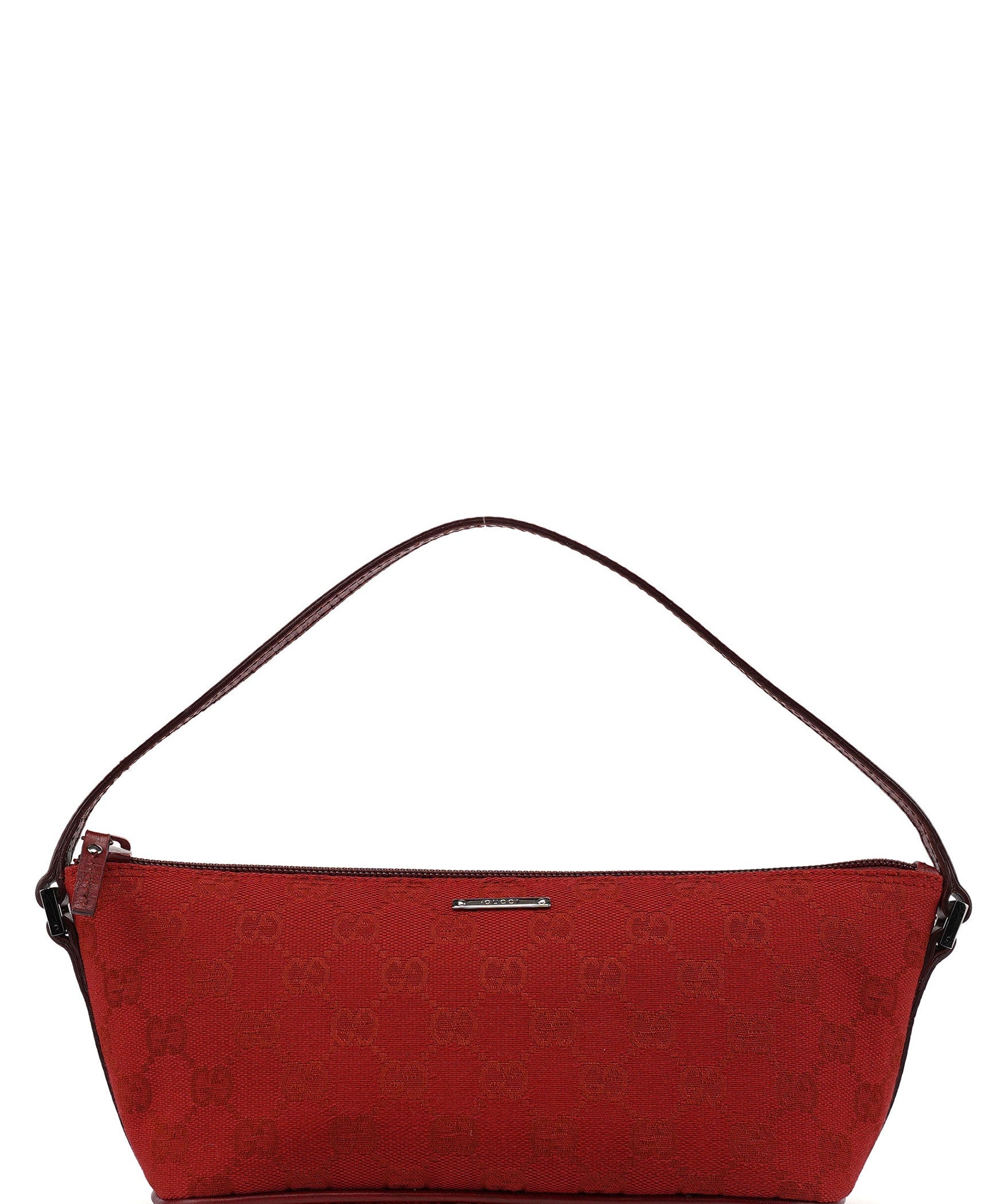 Gucci 07198 Red GG Boat Pochette