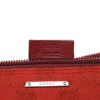 Gucci 07198 Red GG Boat Pochette