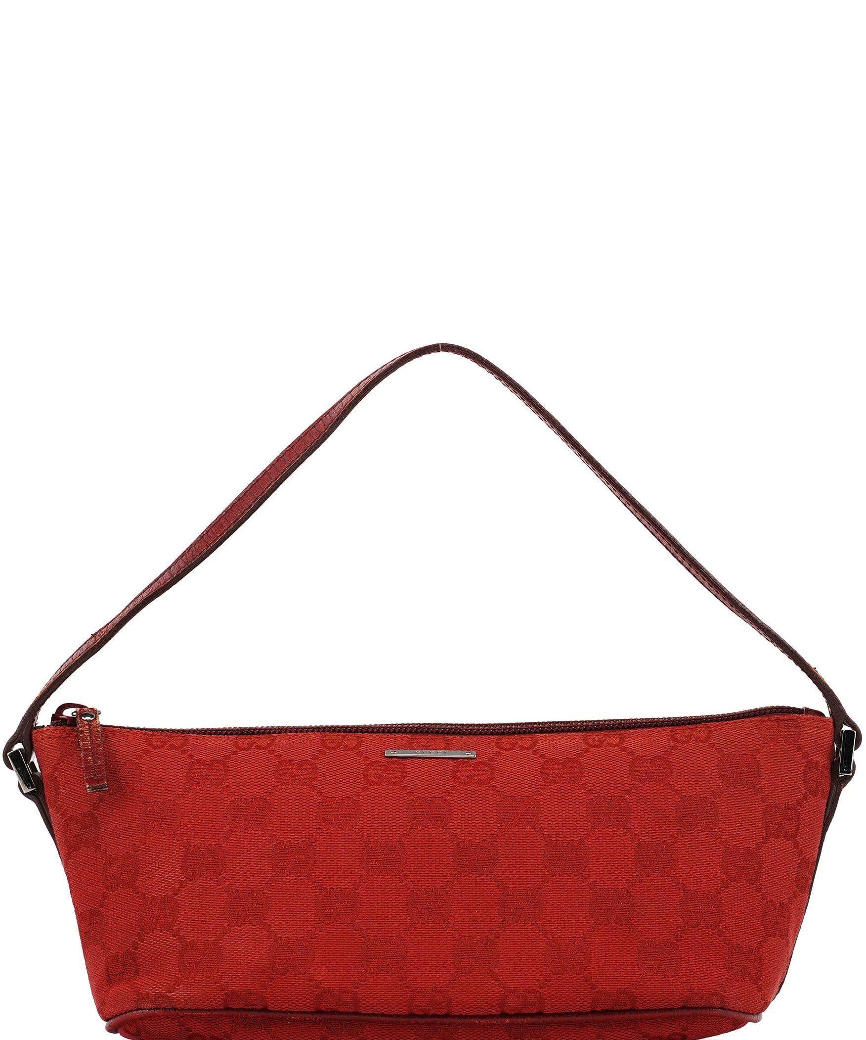 Gucci 07198 Red GG Boat Pochette